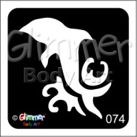 Glitter tattoo 074 Dolphin Wave Pack Of 5 (074 Dolphin Wave Pack Of 5)